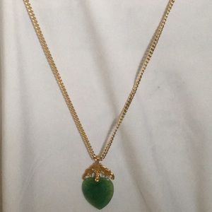 Green Stone 1/20 12K-GF Necklace